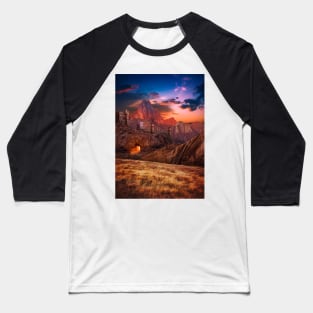 Cave Under The Castle Baseball T-Shirt